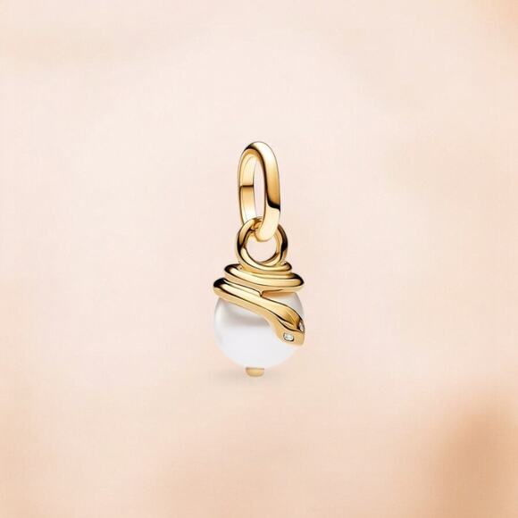 Pandora ME Snake Pearlescent Mini Dangle Charm - Picture 1 of 3